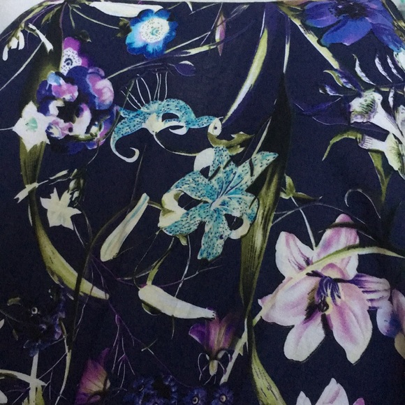 Blue Floral Maxi Dress Size M - Picture 5 of 5